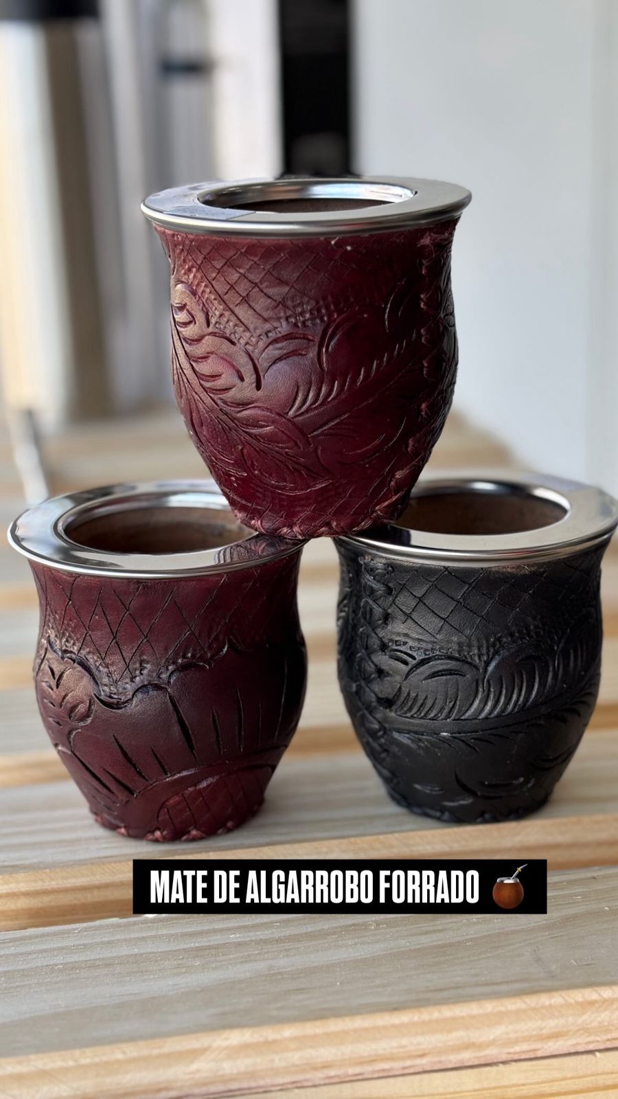 Mate algarrobo forrado